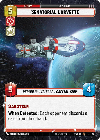 Senatorial Corvette (Hyperspace) (415) [Twilight of the Republic]